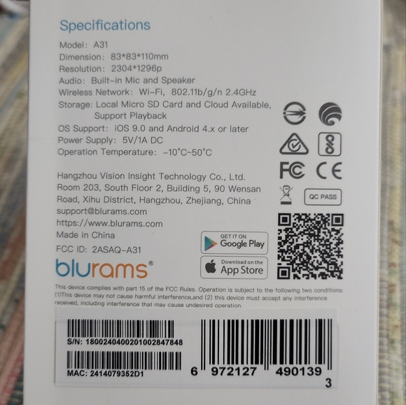 NWT!! Blurams Security Camera - Picture 9 of 10